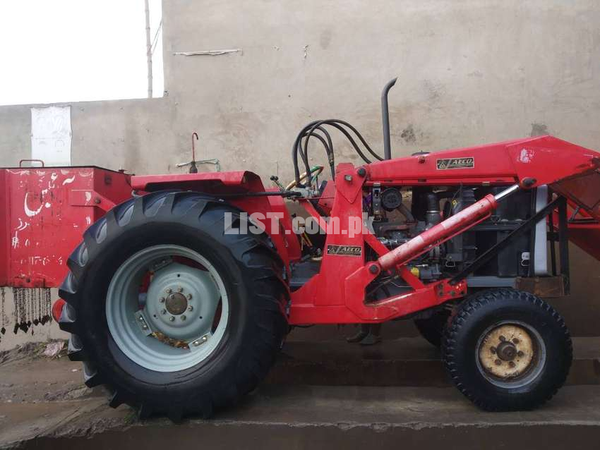 Tractor Massy 385 with AECO loader for sale