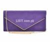 Purple light fancy clutch with chain
