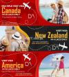 New Zealand, Canada And USA Multiple Visit Visa (Cheapest Rate)