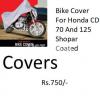 Bike Cover For Honda CD 70 And 125 Shopar Coated