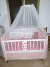 "Mama love"Wooden cot and jhula with moltifoam matress