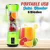 USB Chargeable Juicer Blender 380ml - Personal Size Juicer Cup US