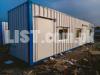 caravan container work station wood interior with 4 wheel