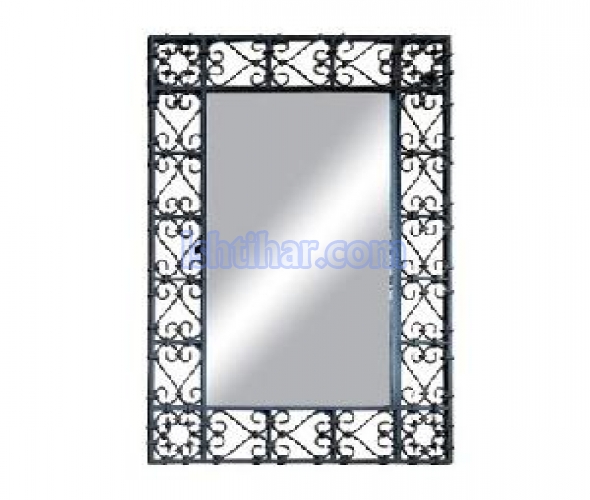 Iron mirror frame for wall hanging