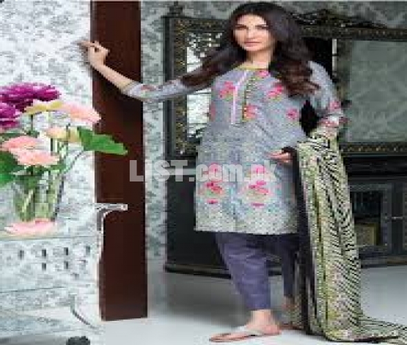 Lawn embroidery suits