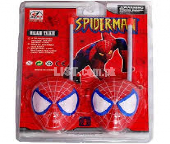 Spiderman Walkie Talkie With Flexible Antenna