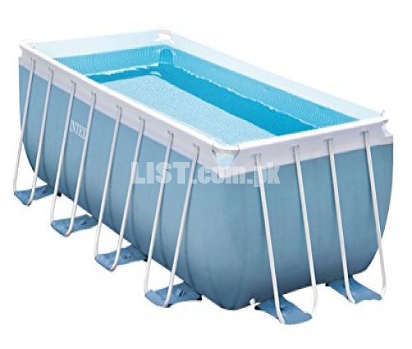 28316 intex (size:400cm/200cm/100cm) prism metal frame swimming pool.