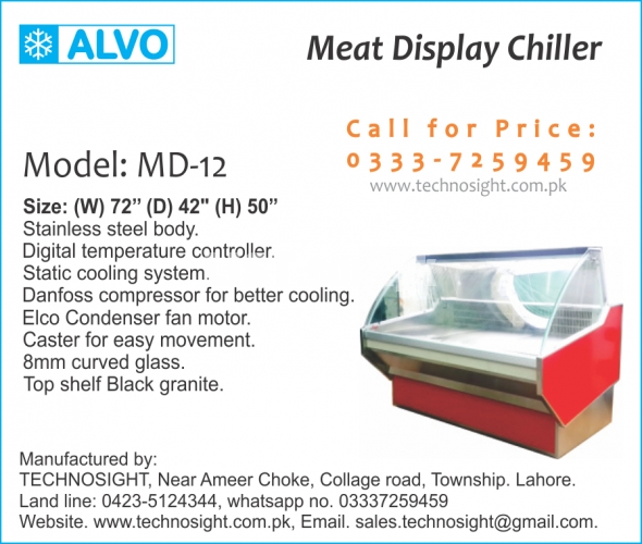 Meat Display Chiller, Display Chiller for Meat Shop in Pakistan