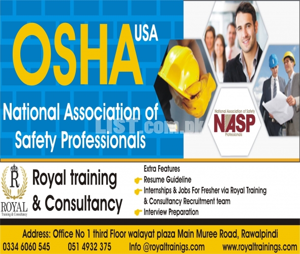 IASP OSHA 30 Hours Course in Rawalpindi.