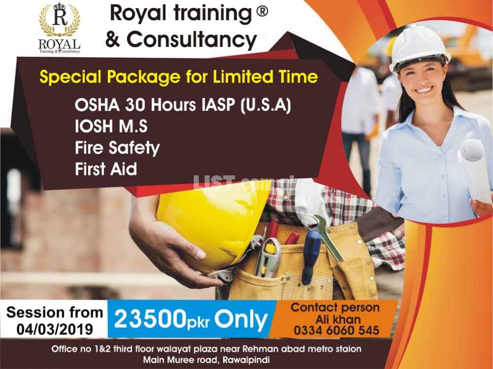 All HSE Safety Officer International Courses in Rawalpindi.
