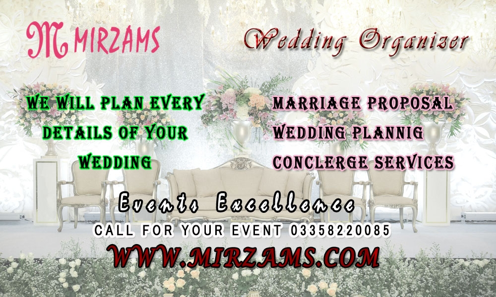 Wedding Organizers in Karachi Pakistan