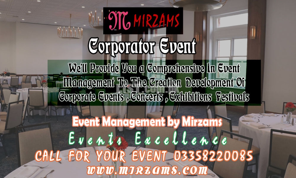 Corporate Events management in Karachi Pakistan