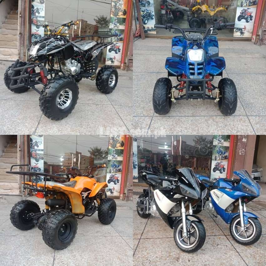 Complety Variety 50cc To 250cc Atv Quad 4 Wheel Bike Deliver In All Pk