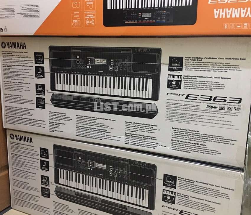 Yamaha keyboards available box