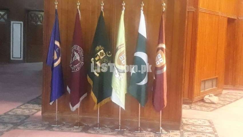 All types of Flags & pole, ہر قسم کے جھنڈے