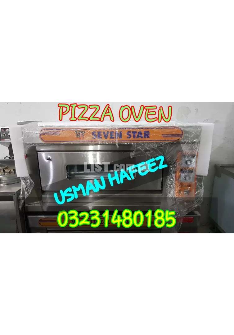Imported pizza oven seven star , deep fryer and all fast food setup