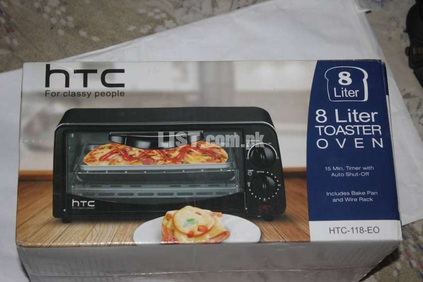 HTC 8.0 Liter Toaster Oven 15Minutes Timmer Auto, HTC-118-EO