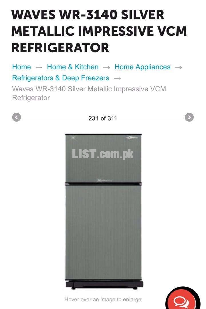 Waves WR-3140 Silver Mettallic Impressive VCM Refrigerator