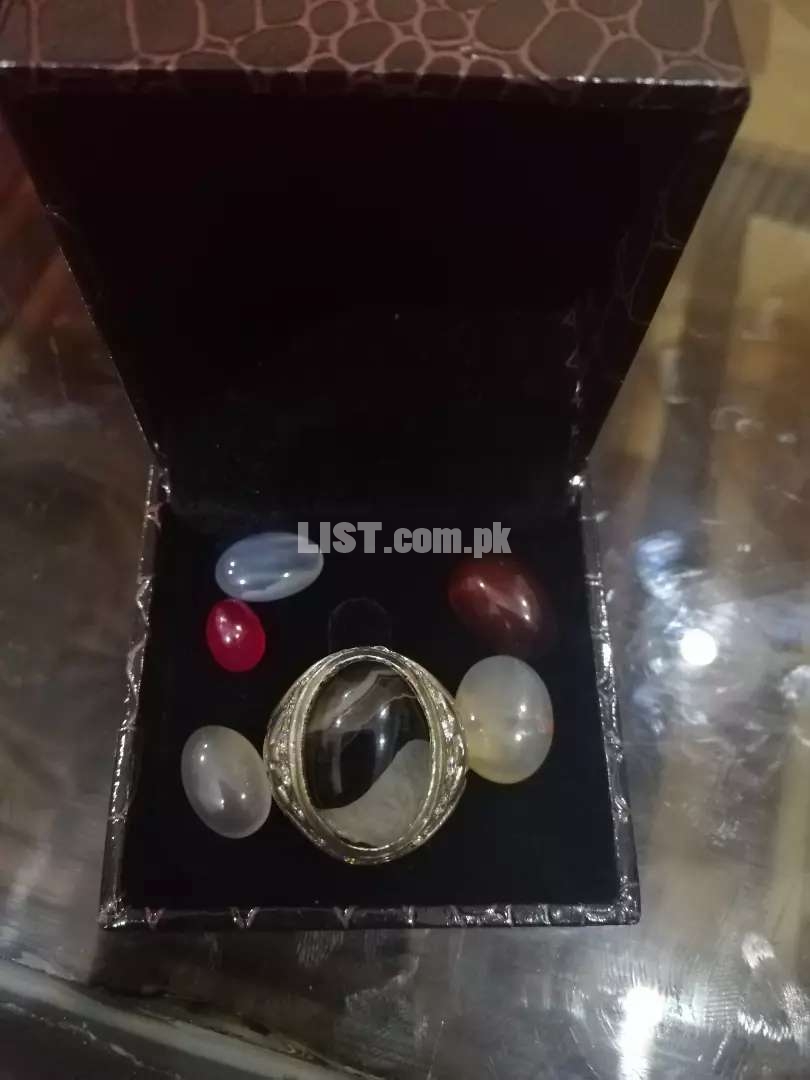 Silver ring with orignal stone