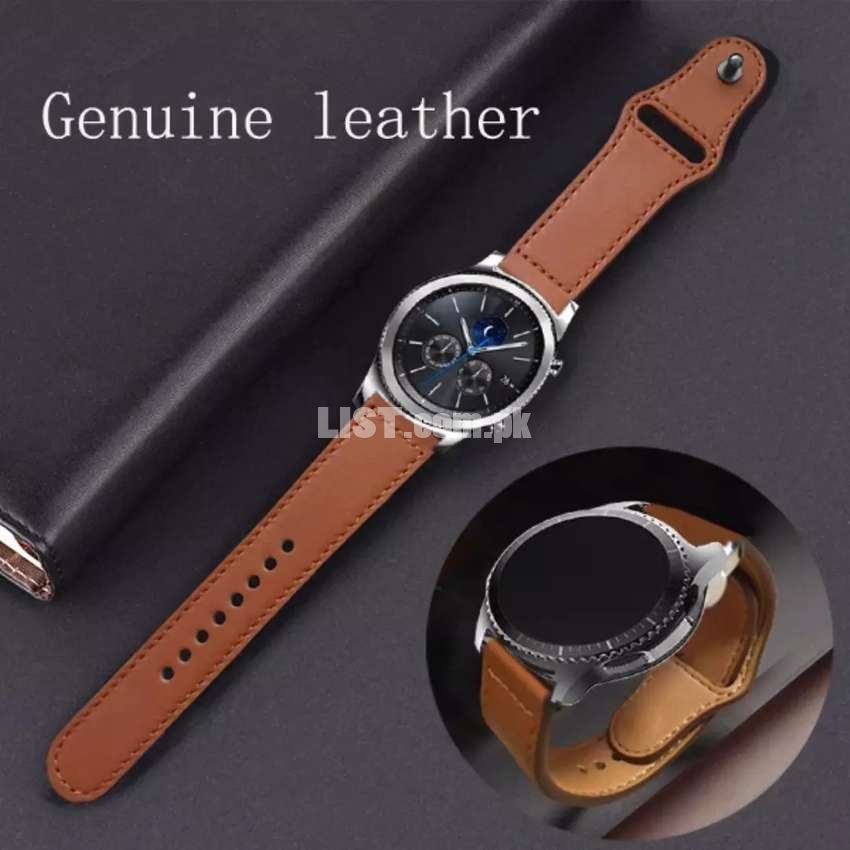 Genuine Leather iWatch Style Straps For Samsung Galaxy Watch & Gear s3