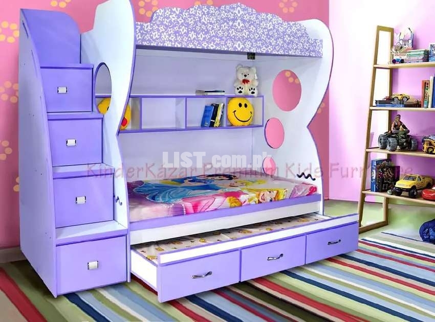 For girls new design triole bed