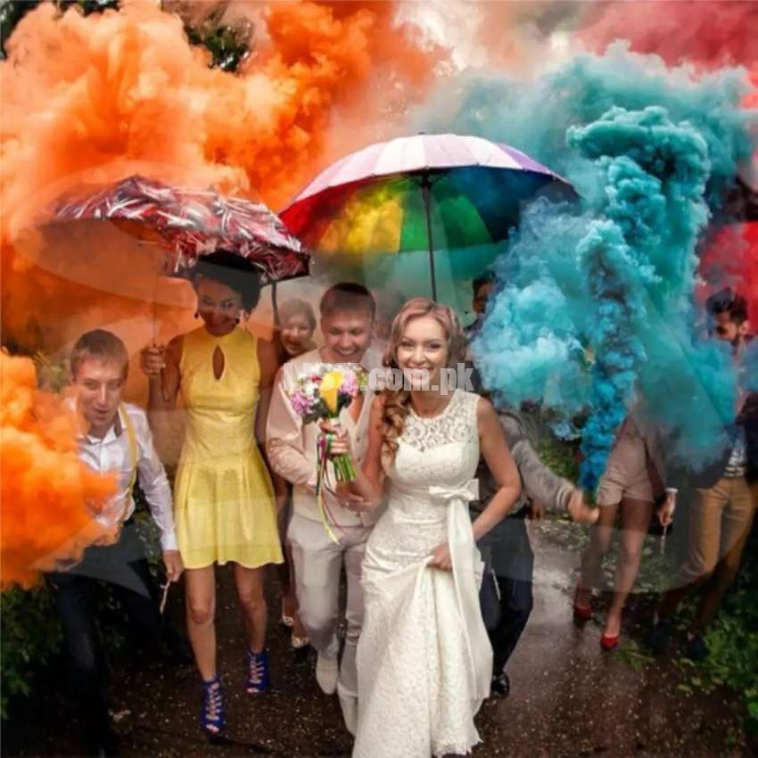 Color Smoke 1 Minute Duration Pack of 5 Blue Orange Yellow Green White