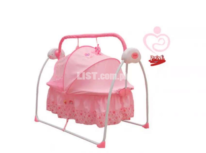 Primi Baby Crib Electric Swing 2 Color Available  blue/ pink