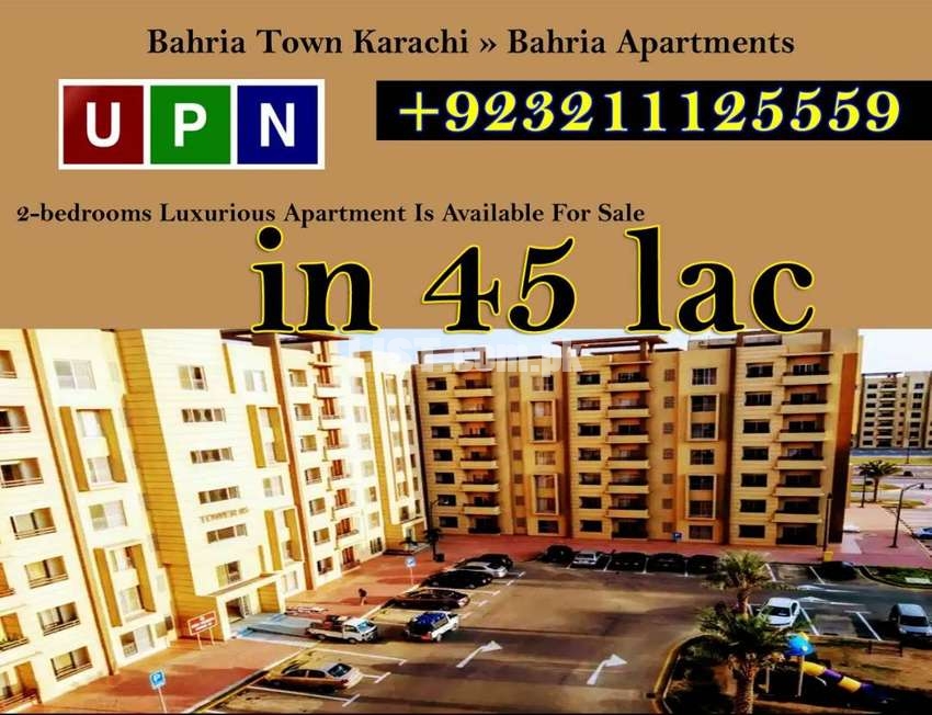 2-bedrooms Luxurious Apartment Available For Sale in Bahria Apartment