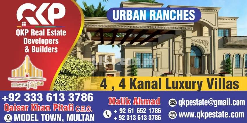 4 Kanal Farm Houses ideally located