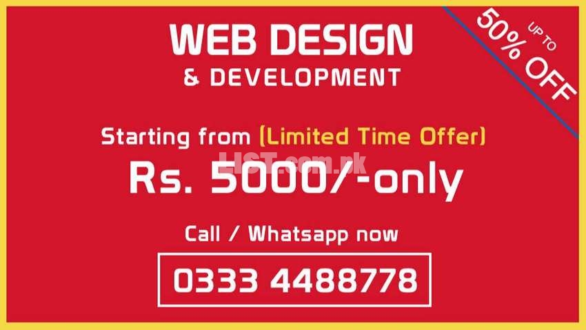 Business Website, Wordpress & eCommerce Website, Domain & Host