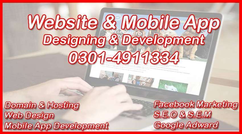 WEBSITE Designing & Development || Free Mobile APP || S.E.O || S.M.M