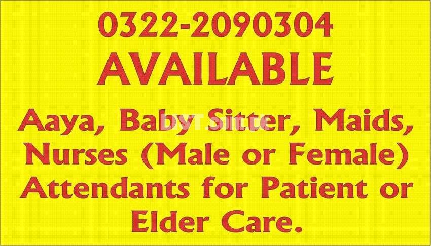 quality best maid attendant nurse baby sitters available