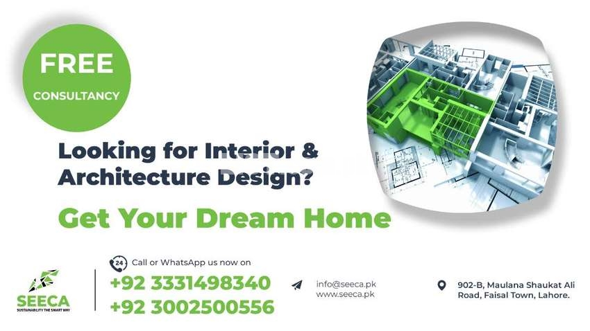Interior & Architecture Design Services with free Consultancy