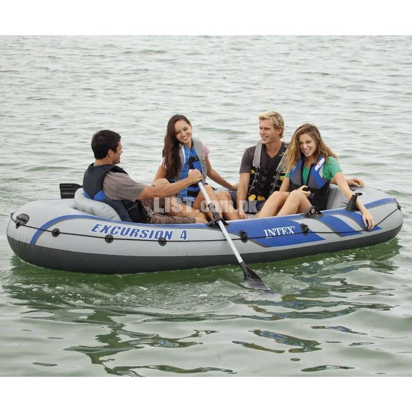 INTEX Excursion 4 Boat Set for 4 Persons