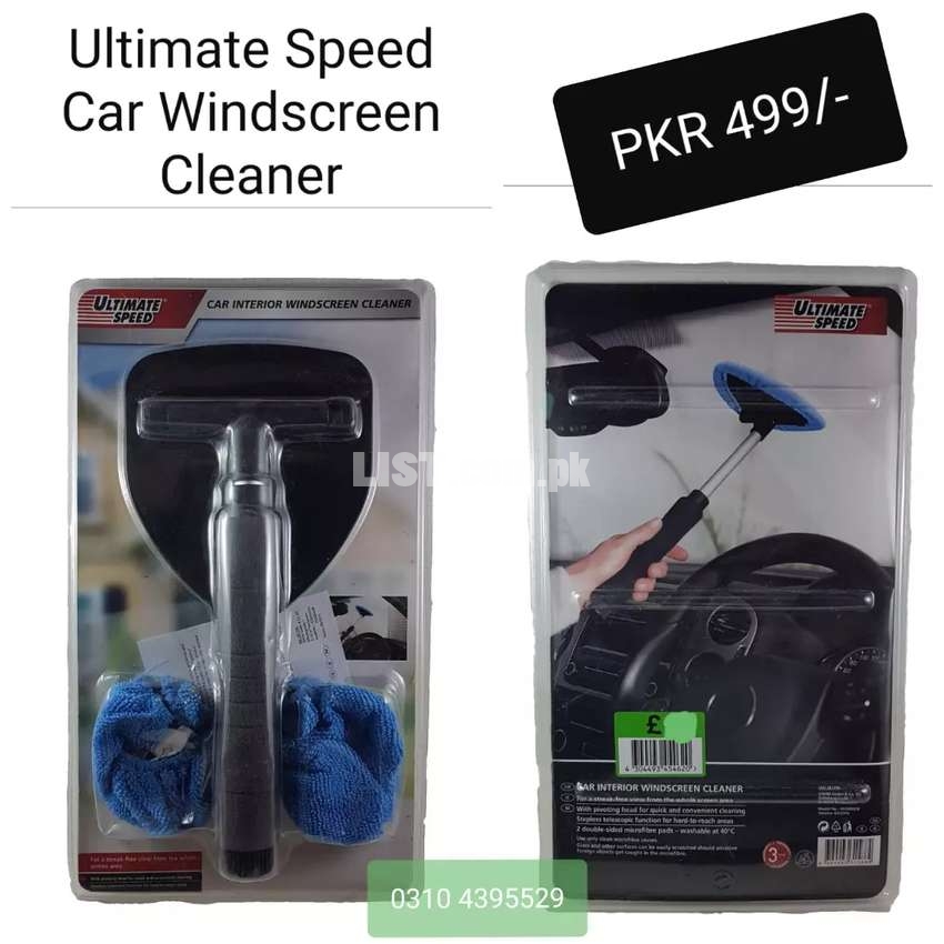 Ultimate Speed Car Interior Windscreen Cleaner With Adjustable Handle.