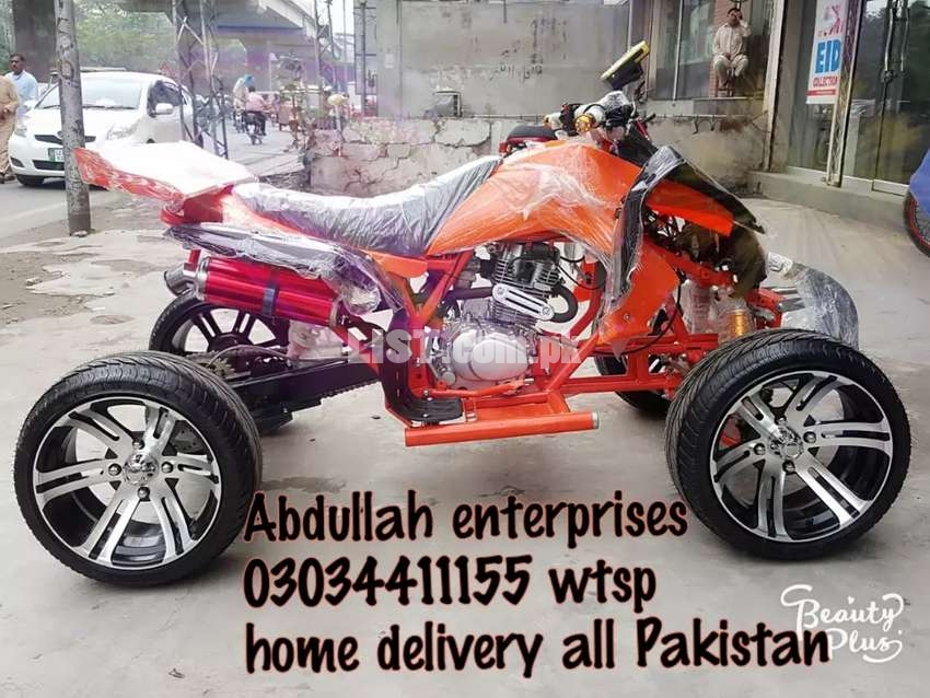 Abdullah enterprises 250cc sport atv quad 4wheel delivery all Pakistan