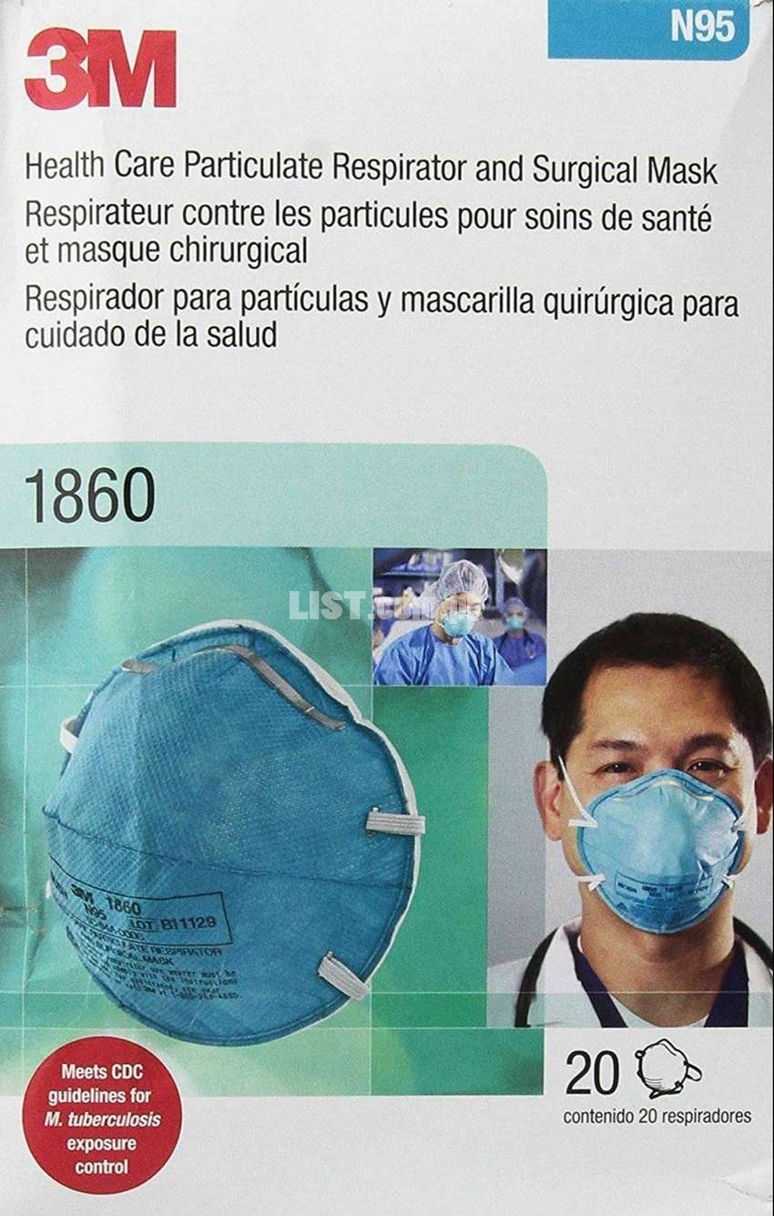 3M N95 8210 Respiratory Masks AND 3M N95 1860 Surgical Masks For Sale