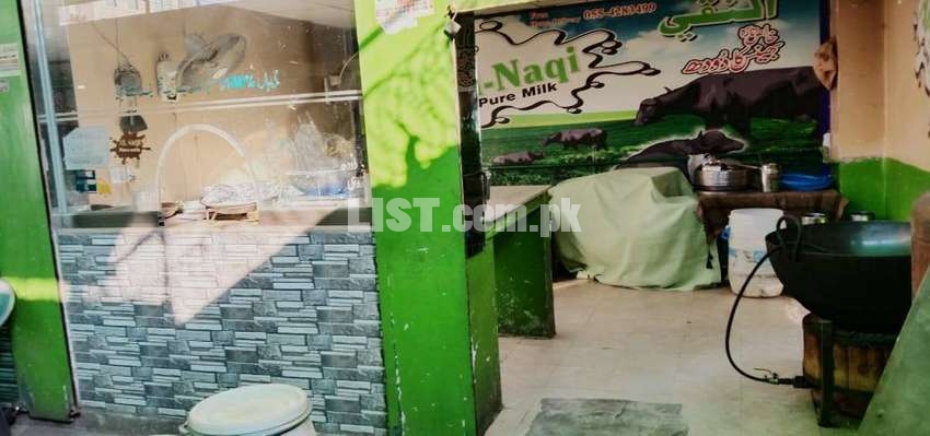 Milk shop in prime location Profit 1-1.5 lakh