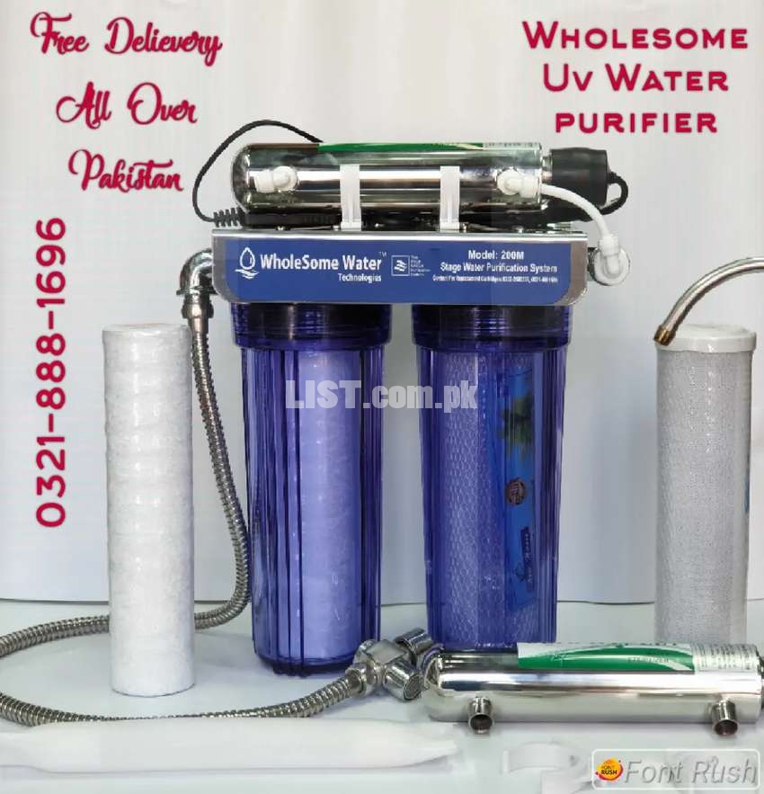 Wholesome Taiwan Three Stage water filter (Gold) Ro plant also availab
