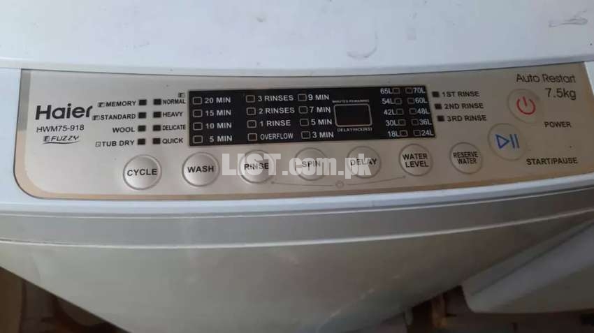 Haier automatic washing machine model: Hmw 75-918