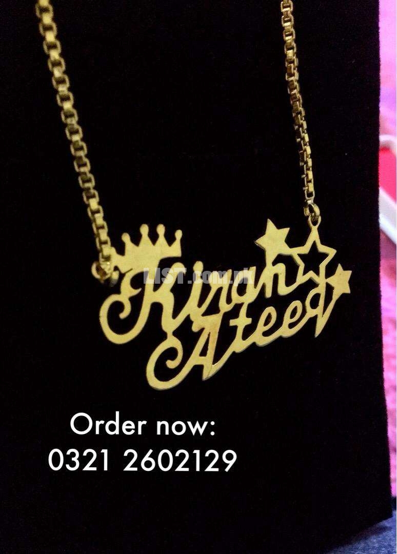Custome name necklaces