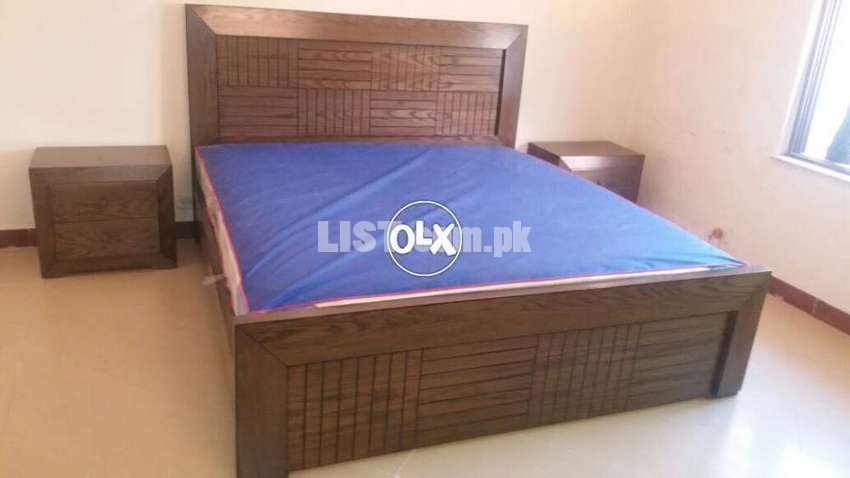 Designer Simple Bed,Dressing,Side tables,Beautiful BEd Room Set