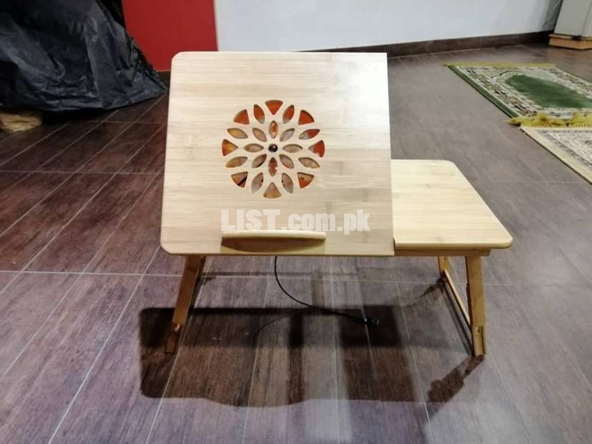 Large Size - Wooden Bamboo Laptop Table