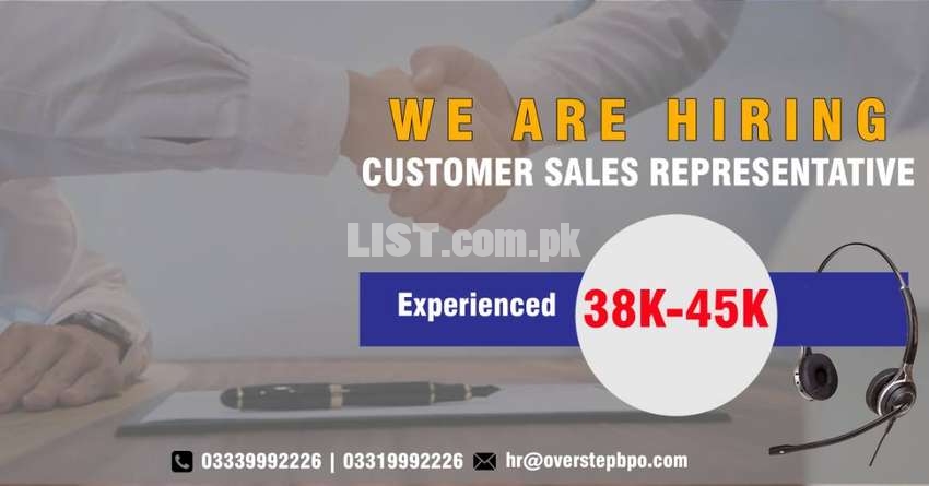 Job Offer US Sales Representative | Sales Exectives Required