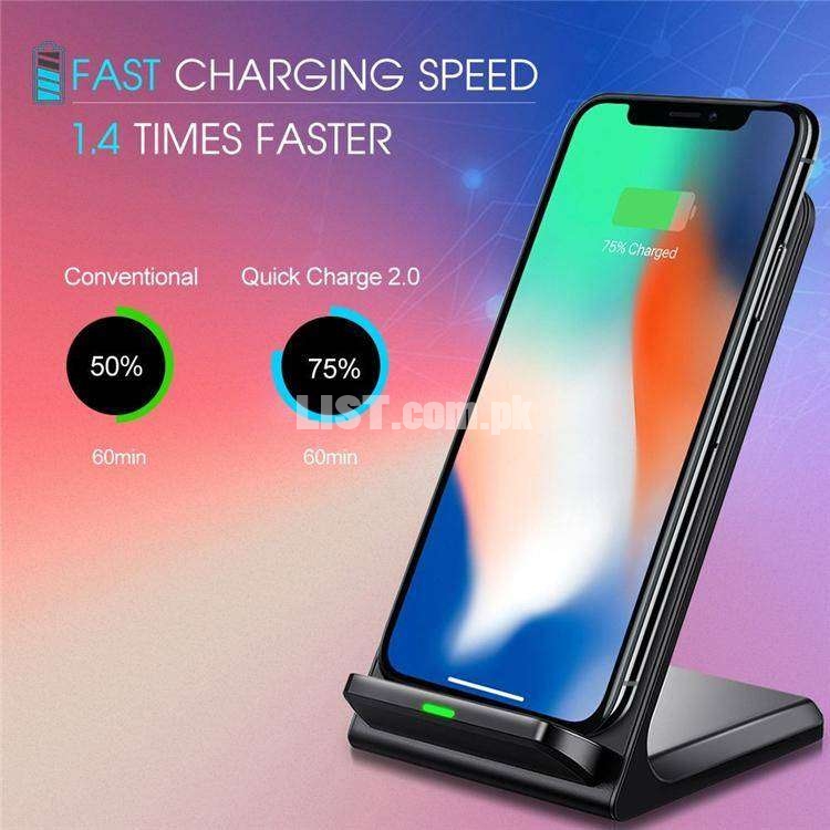 Fast Wireless Charger Qi Charger 10W Two Coils Wireless Fast Charger