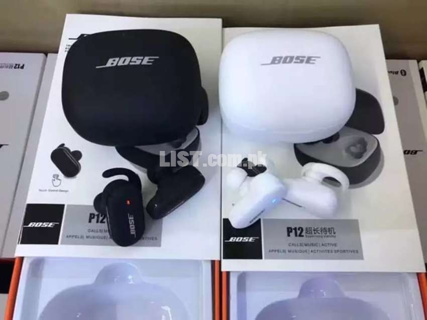 EARBUDS AIRPODS BOSS P12 LONG BATERY WOOFER SOUND