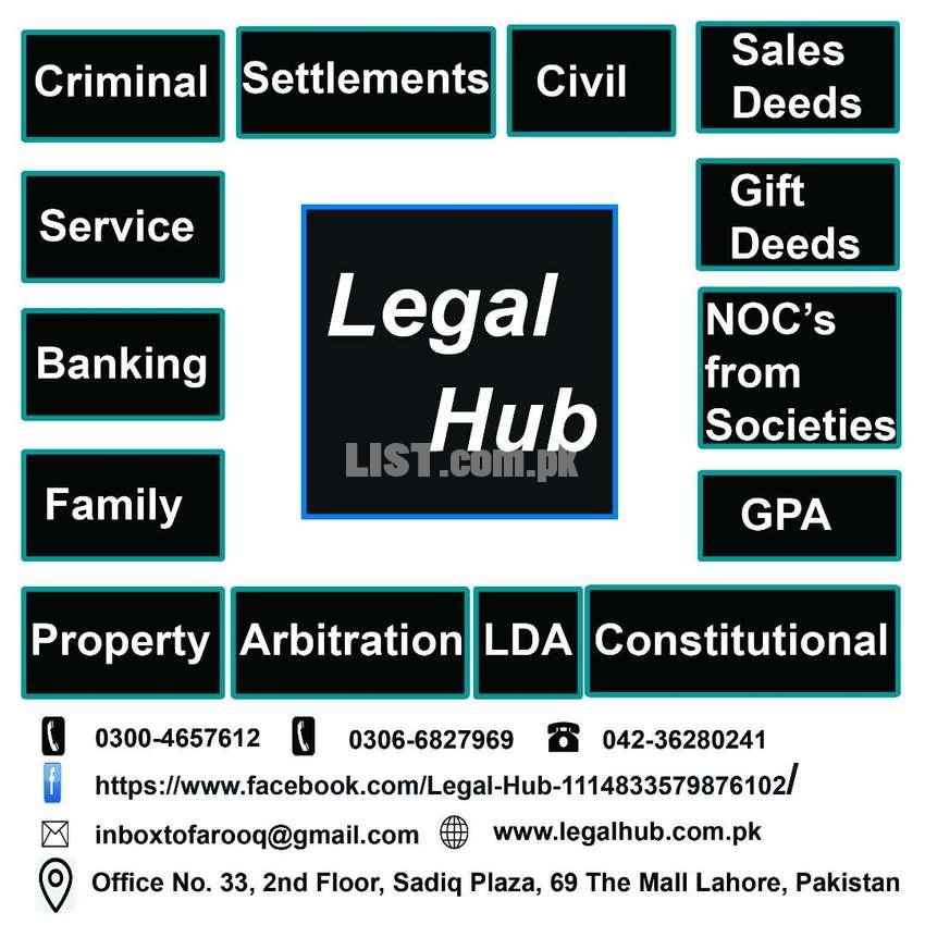 Civil, Criminal, Banking, Property, Family Case and Litigation