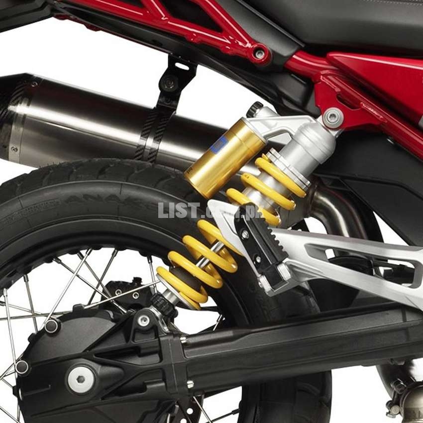 Bike Air adjustable Universal Shock Black / Red / Golden