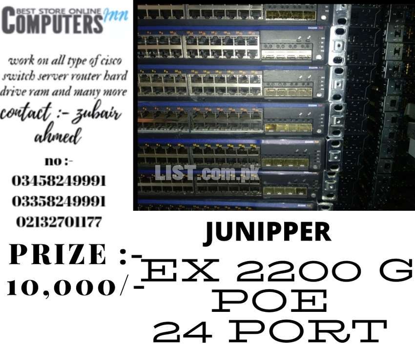 JUNIPPER EX 2200 G POE 24 PORT