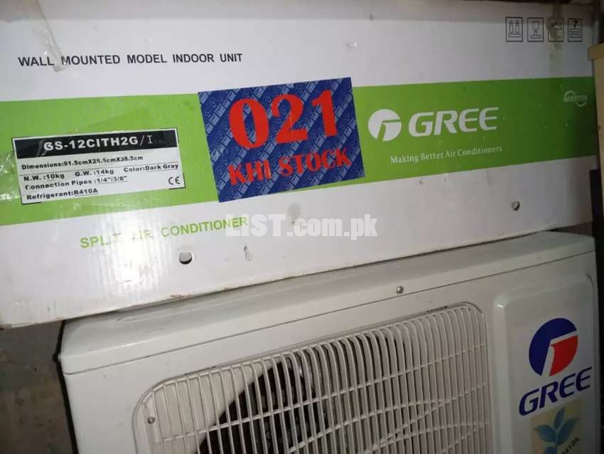 Gree inverter ac 1 ton chilled colling 10/10 condition